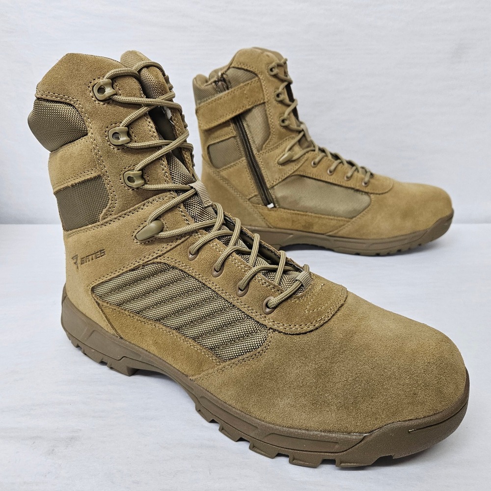Bates Tactical Sport 2 Boots Tall Side Zip E03181 Coyote Brown Men's Size 12
